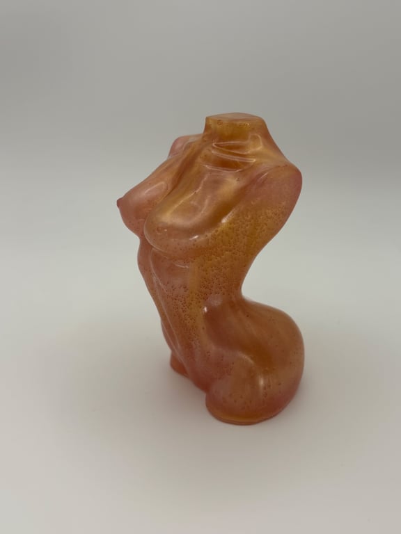 Epoxy resin woman's torso decorative figure