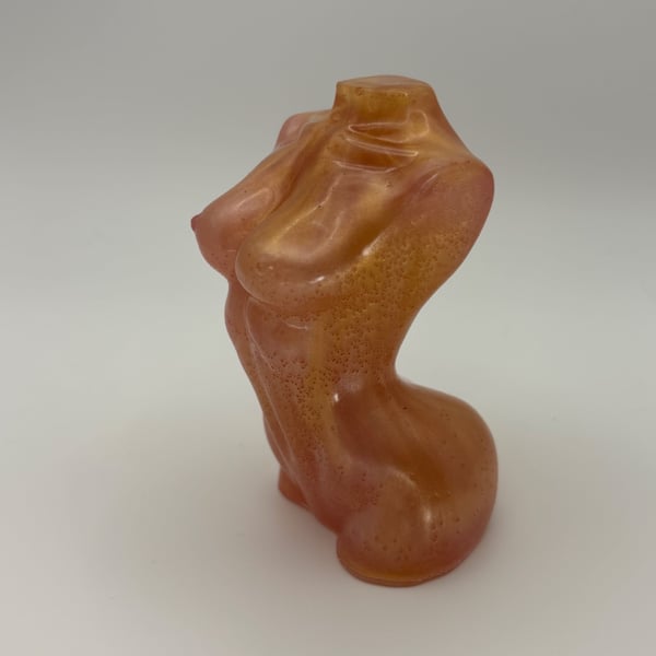 Epoxy resin woman's torso decorative figure