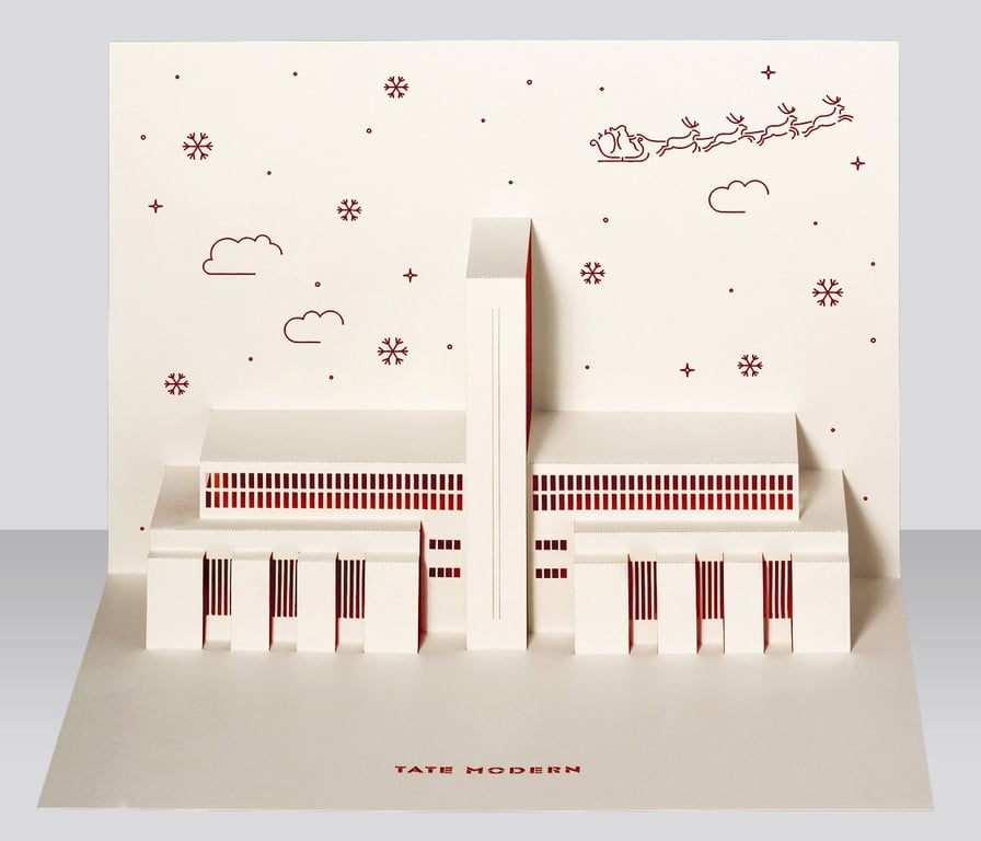 Tate Modern Christmas pop-up 3D card
