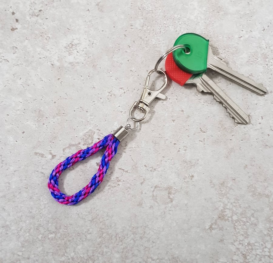 Bisexual Keyring, Bisexual flag Keychain, Bisexual pride bag charm, Bi Pride gif