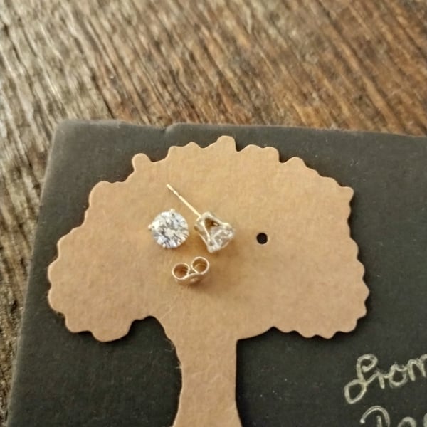 6 mm Swarovski stud earrings