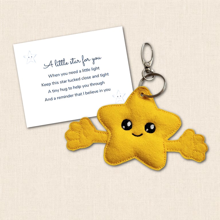 Star Pocket Hug - Brighten Your Day Pocket Pal