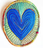 Textile Brooch Free Machine Embroidery 