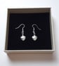 Silver plated heart earrings - Image 1