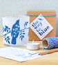 Delicate Swallow Cyanotype Tea light Holder, garden birds - Image 7