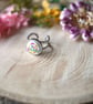 Adjustable Ring with Real Pressed Flowers - Hypoallergenic - Image 3