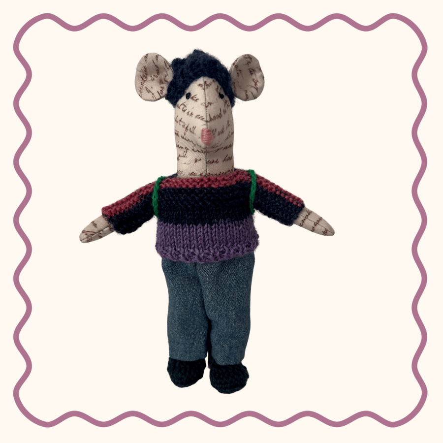 Handmade Little Fabric Mouse 