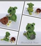 Teeny Dragon, crocheted miniature dragon - Image 1