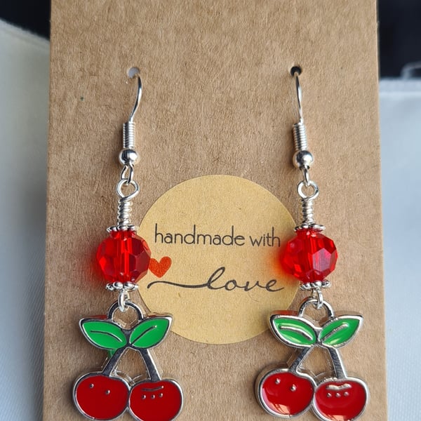 Gorgeous Cherry Earrings - design No1 