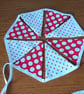 Red and White Miniature Bunting – 8 Flags - Image 1