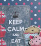 Keep Calm & Eat Cake Cupcake Card - Image 7