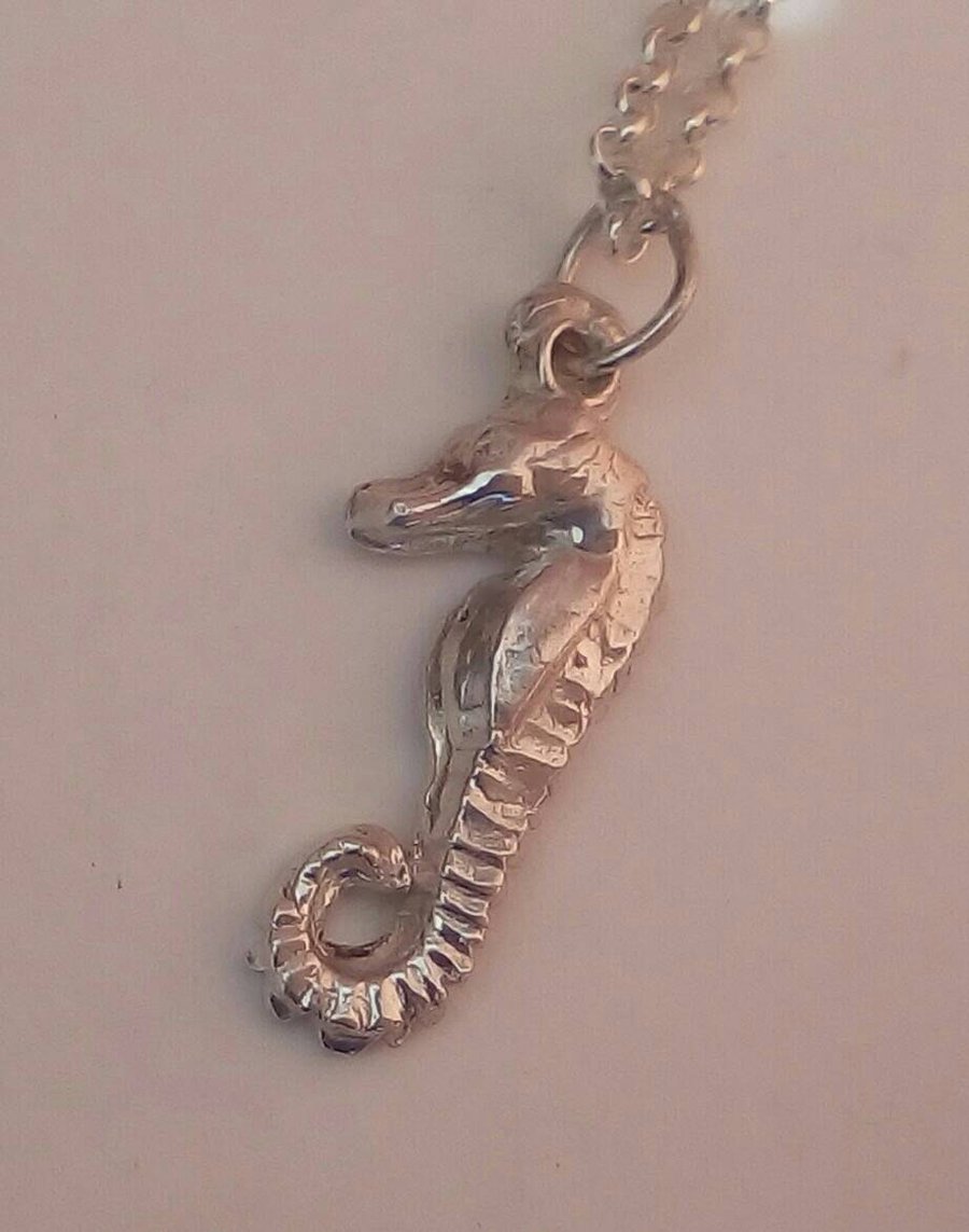 Sea Horse Silver Pendant 
