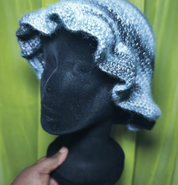 Midnight Moon Cosmic Dust Glitter Bucket Hat