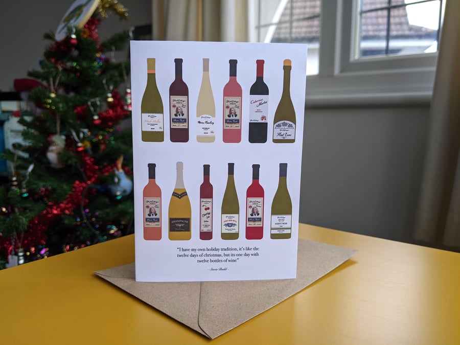 Schitt's Creek 12 Wines of Christmas Card