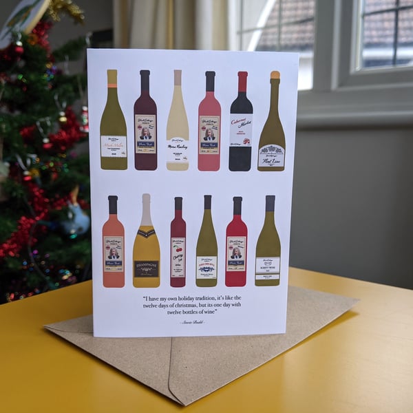 Schitt's Creek 12 Wines of Christmas Card