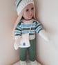 KNITTING PATTERN PDF Cypress Sweater for Doll - Image 2