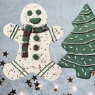 Handmade Christmas Tree Decorations – Green (Set of 4)