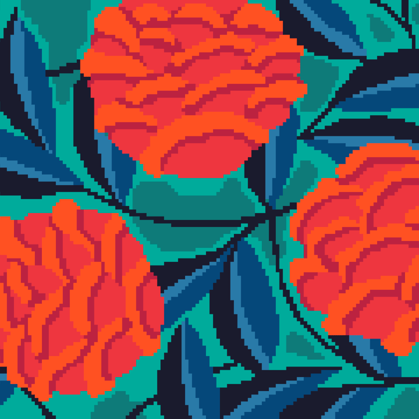 246 - Art Deco Floral Cross Stitch Pattern: EA Seguy Vintage foliage (PDF Chart)