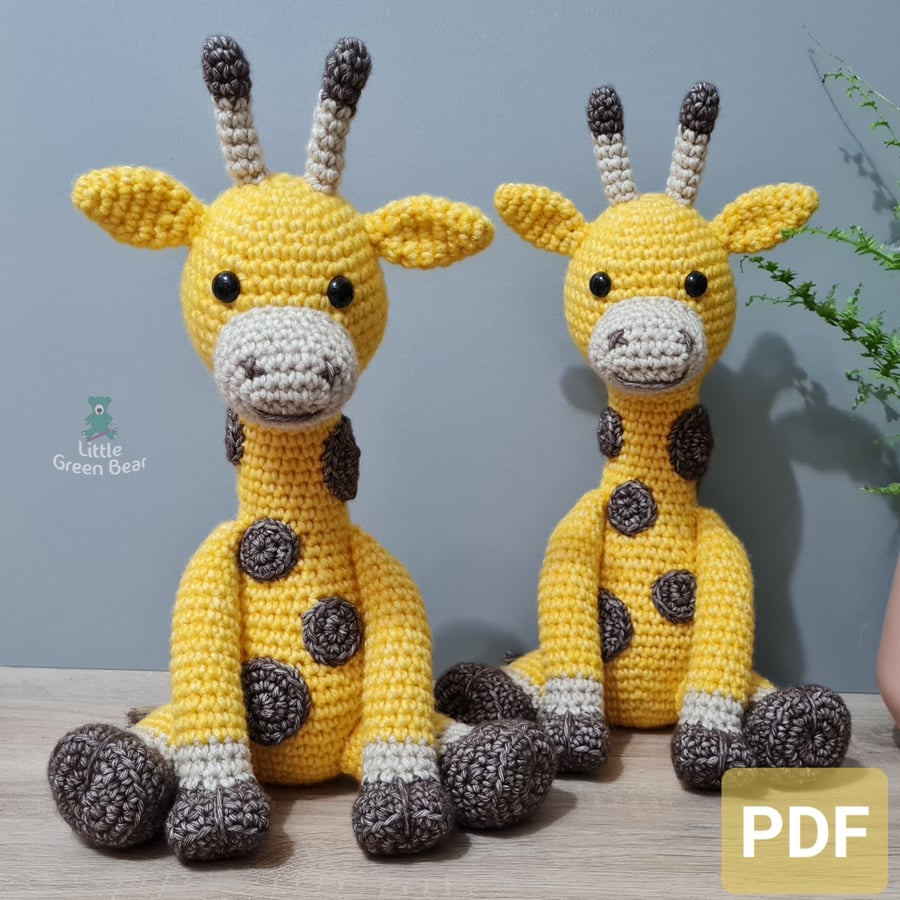 Geoff the Giraffe Crochet Pattern, Giraffe Amigurumi Pattern