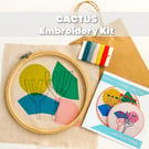 Cactus Embroidery Freestyle Stitch KIT