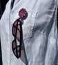 Glasses Holder Brooch - Carnival Red - Image 8