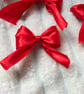 Pack of Red Satin Bows – Pre-tied Ribbon Bows for Crafting, Gifts & Decor
