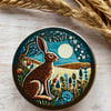 Storage tin hare for buttons, stitch markers, beads, knitting and sewing
