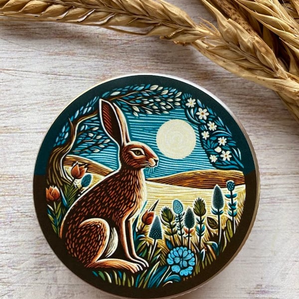Storage tin hare for buttons, stitch markers, beads, knitting and sewing