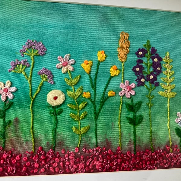 Handmade Floral embroidery 