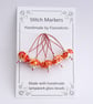 Lampwork Stitch Markers - Firey - Image 4