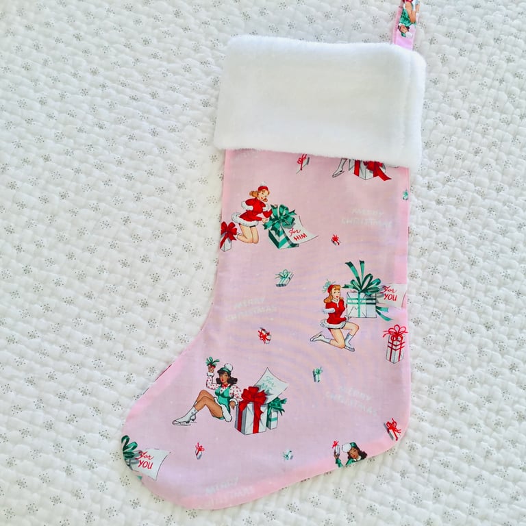 Pin Up Girls Christmas Stocking