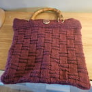 Handknitted tote bag