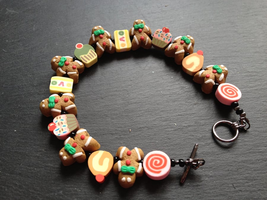 Gingerbread Men Bracelet