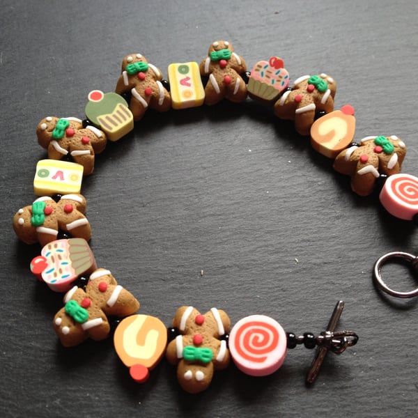 Gingerbread Men Bracelet