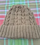 Childs Aran Beanie Hat