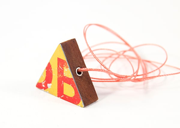Triangle Yellow Necklace