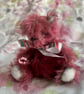 Rudy, miniature Christmas bear, hand sewn collectible bear  - Image 1