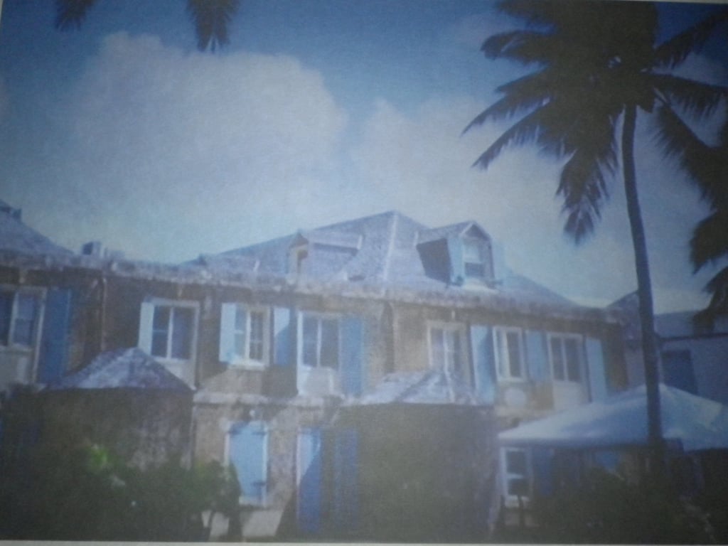  Caribbean Mansion A4 unframed, mounted, free hook & easel,  free shipping  2427