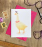 Mother Goose Illustrated Blank Greeting Card 