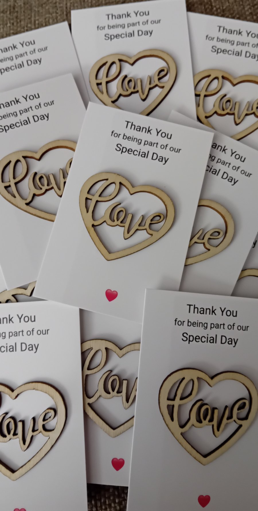 25x Wedding pocket hugs