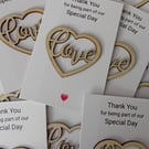 25x Wedding pocket hugs