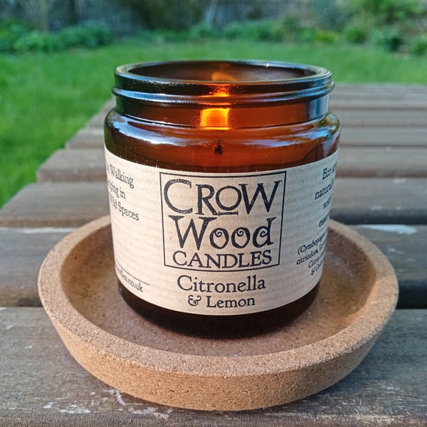 Seconds Sunday. Citronella & Lemon Soya Essential oil candle 95g