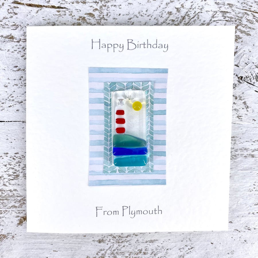 Birthday Day Card with Detachable Light Catcher or Bookmark 