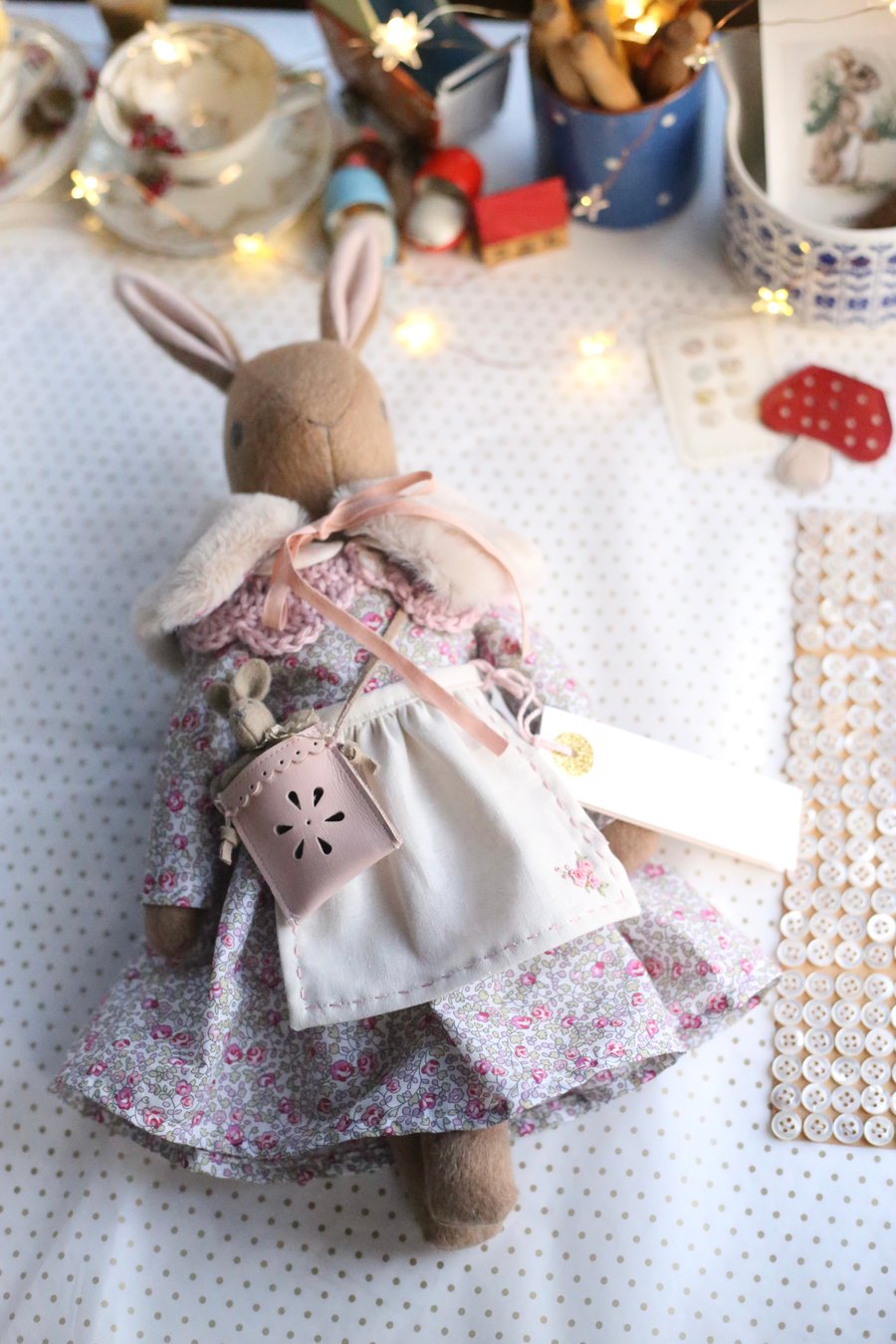 Heirloom Liberty Bunny - Eloise pink