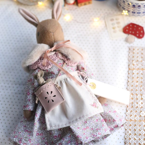 Heirloom Liberty Bunny - Eloise pink