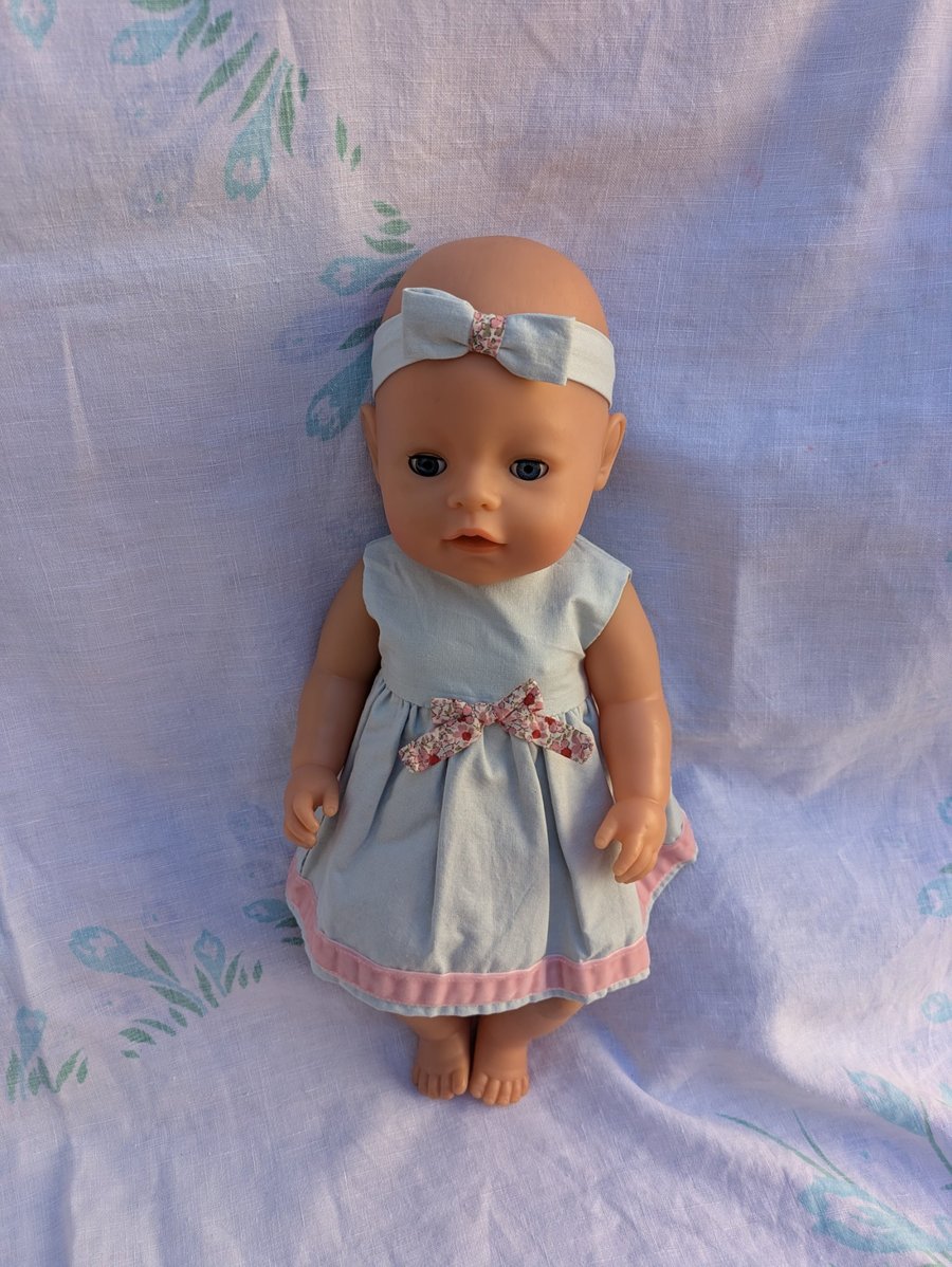 Elaborate pink dolls party cutie summer dress Baby Born, Tiny Tears