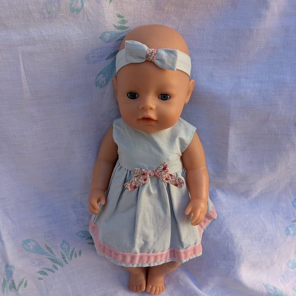Elaborate pink dolls party cutie summer dress Baby Born, Tiny Tears