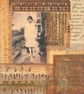 Vintage Paper Collage on Wood Panel, 14.8cms, Free UK Postage (209) - Image 4