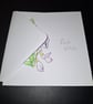 Original Handpainted Greetings Card- Bush Vetch - Image 3