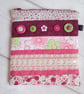 SOLD - The 'Almost' Perfect Pink Patchwork Zip Top Bag, Kindle Case - Image 1